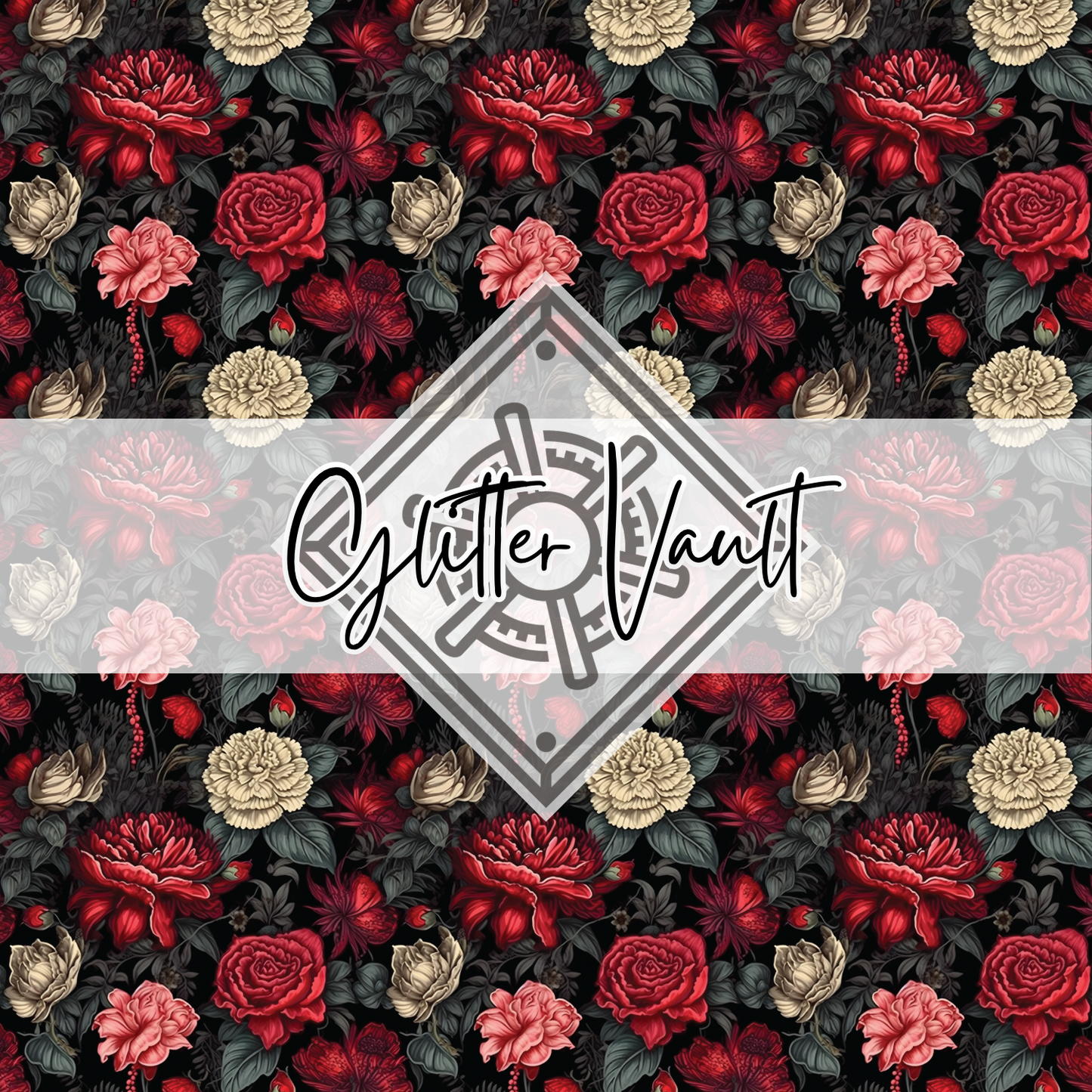 #1123 - Floral Romance Vinyl Print