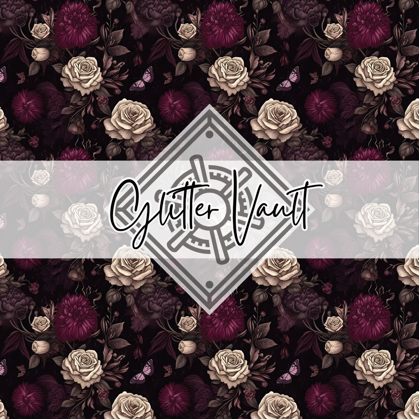 #1125 - Floral Romance Vinyl Print