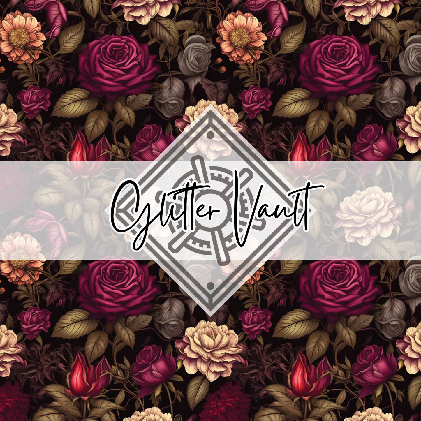 #1129 - Floral Romance Vinyl Print
