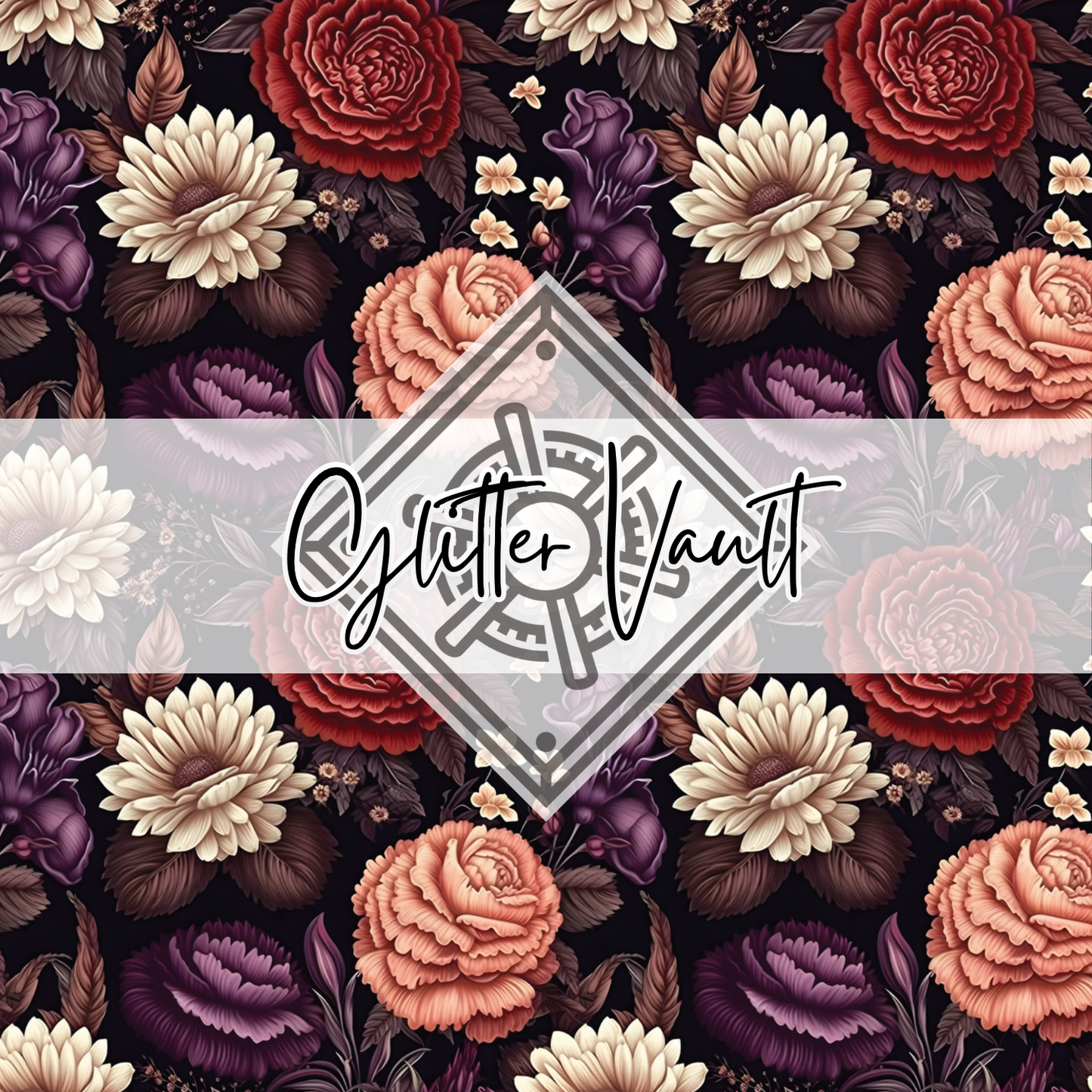 #1133 - Floral Romance Vinyl Print