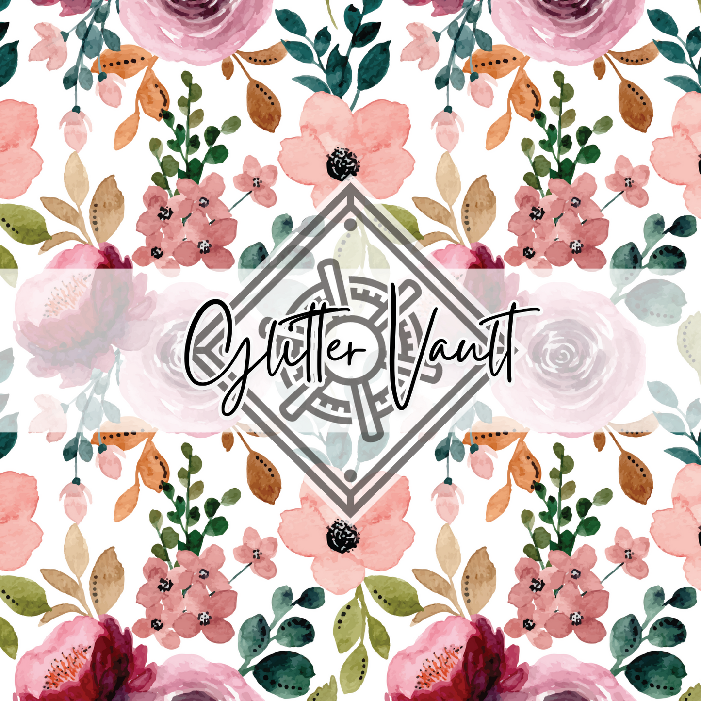 #1094 - Watercolour Florals Vinyl Print
