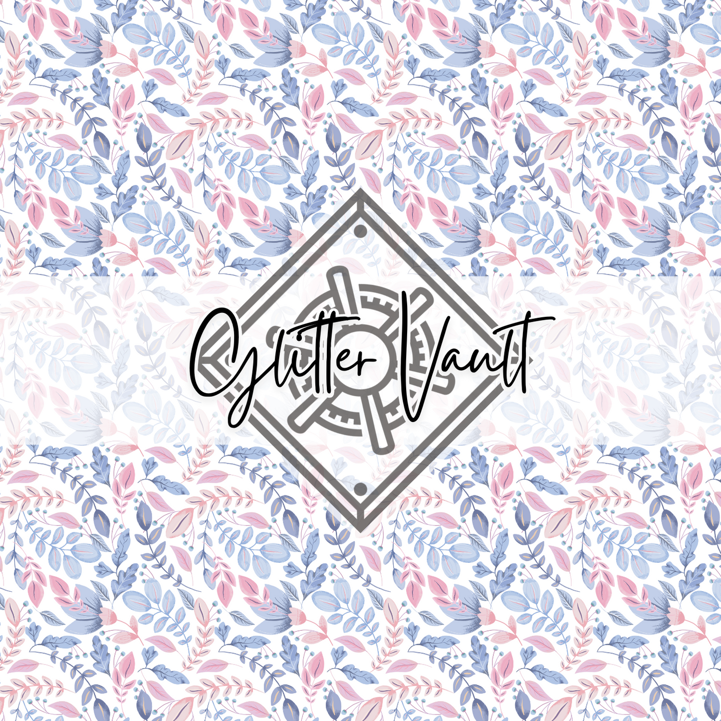 #1101 - Purples Foliage Vinyl Print - Small