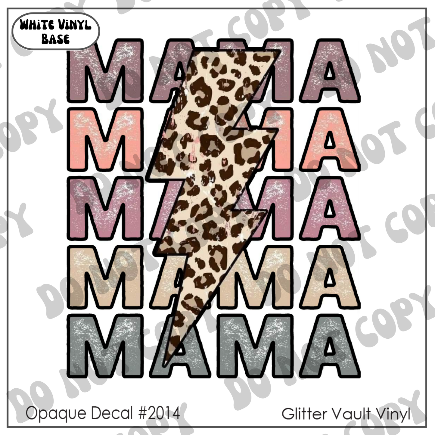 D# 2014 - Mama Bolt - Opaque Decal