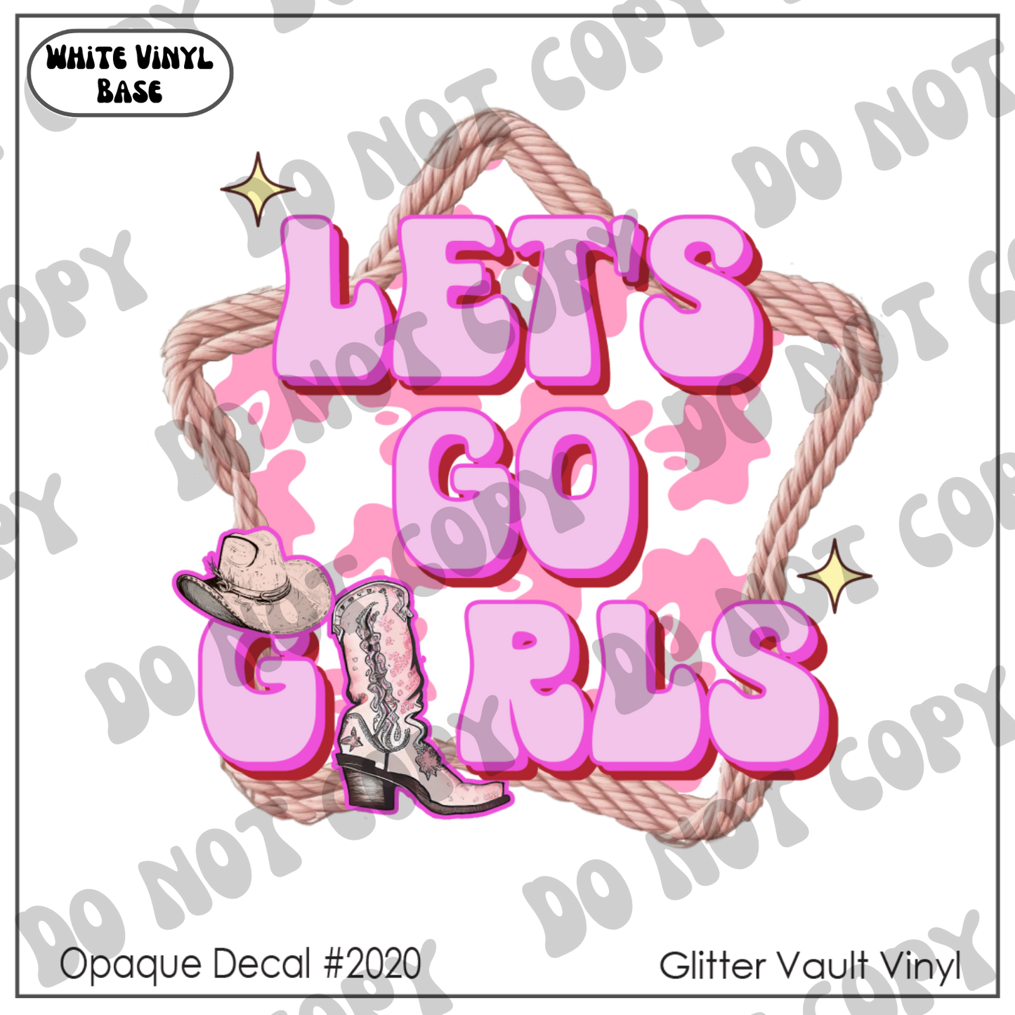 D# 2020 - Let's Go Girls - Opaque Decal