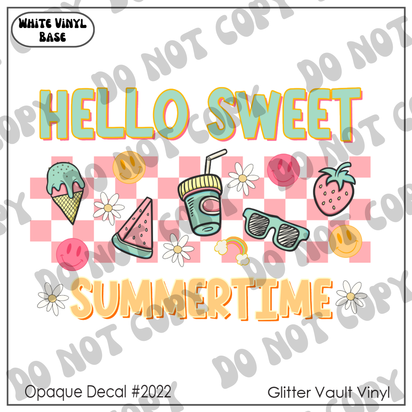 D# 2022 - Sweet Summertime - Opaque Decal