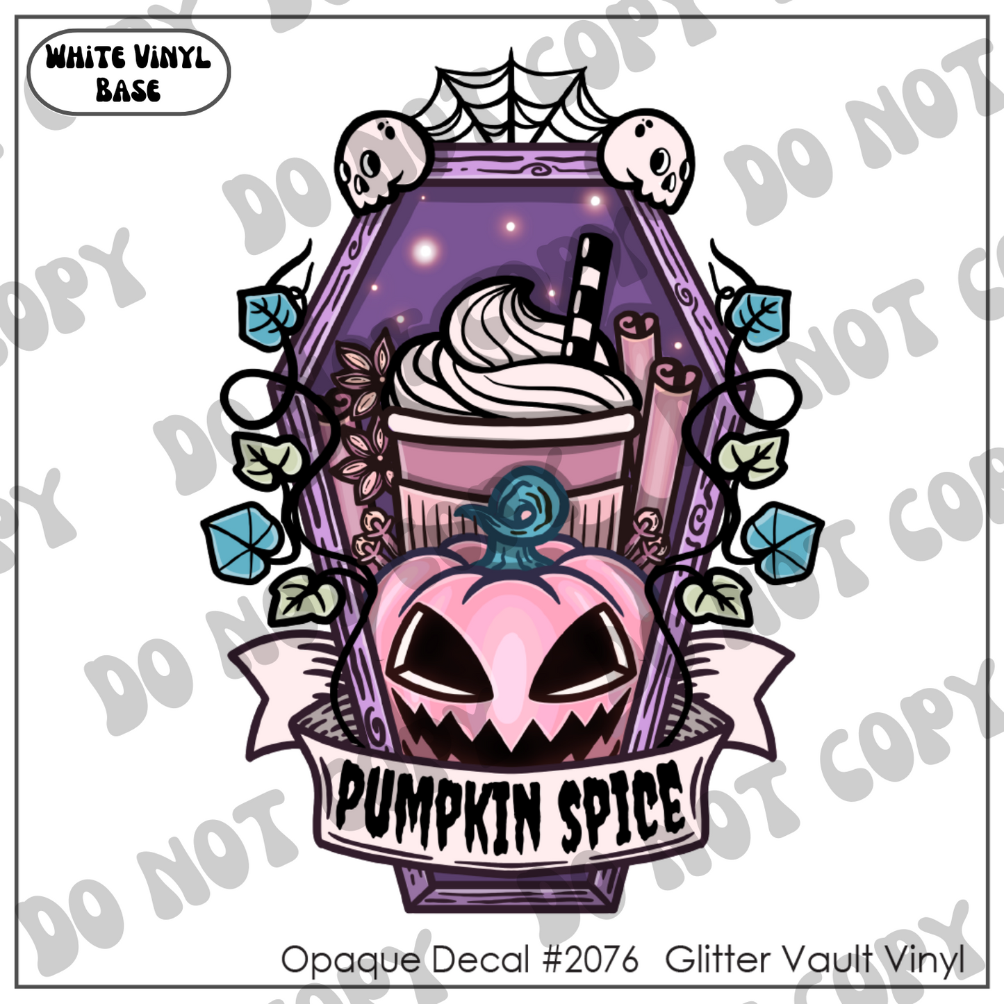 D# 2076 - Kawaii Pumpkin Spice - Opaque Decal