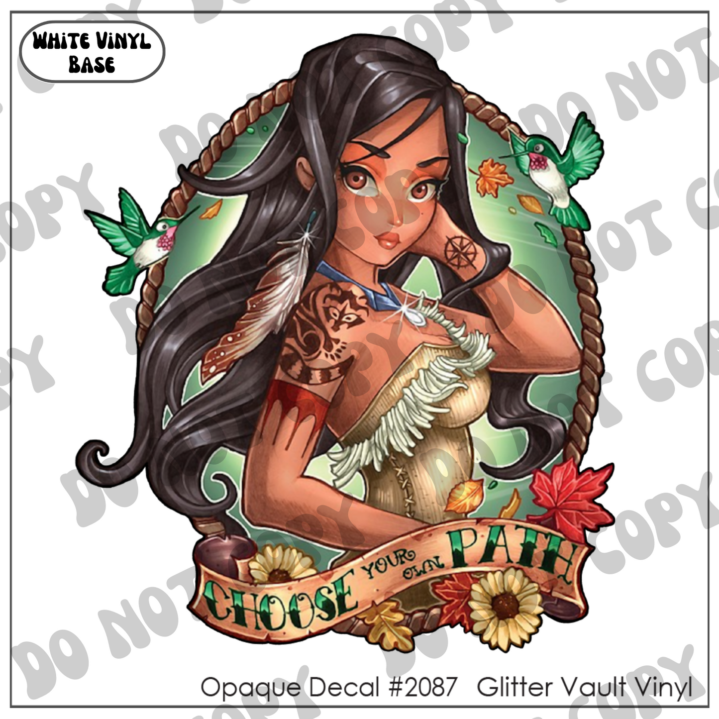 D# 2087 - Hontas - Opaque Decal