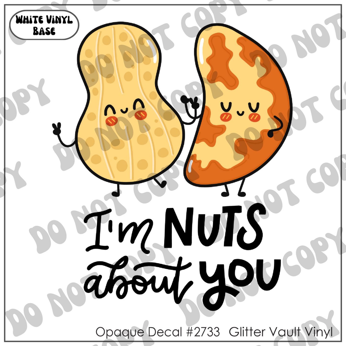 D# 2733 - Nuts About You - Opaque Decal