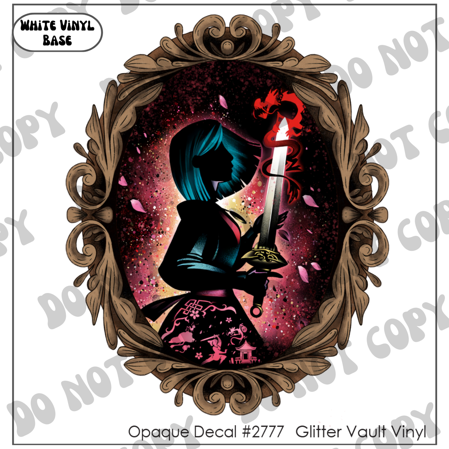 D# 2777 - I Am A Warrior - Opaque Decal