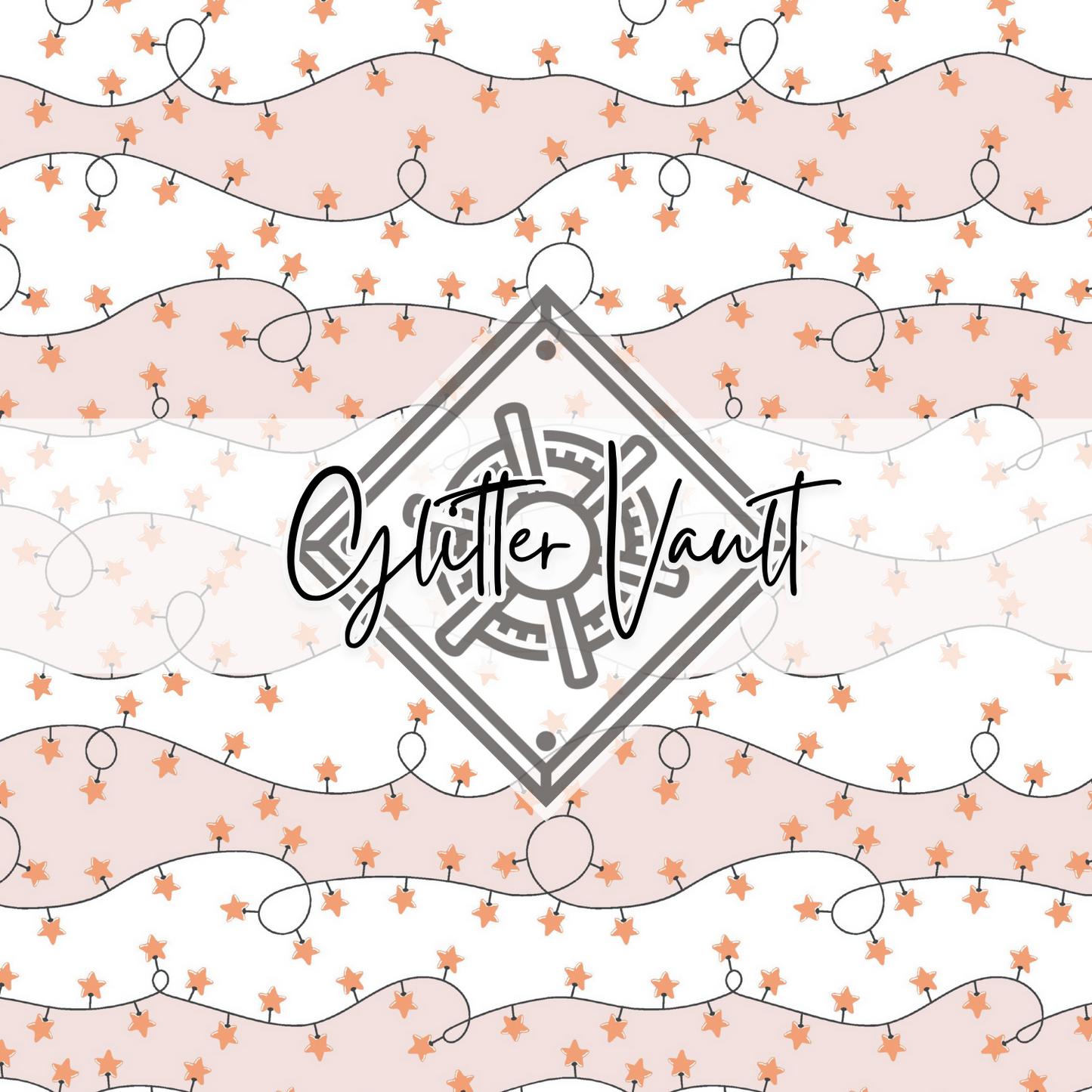 #3148 - Christmas Light Print Vinyl Print - Pink