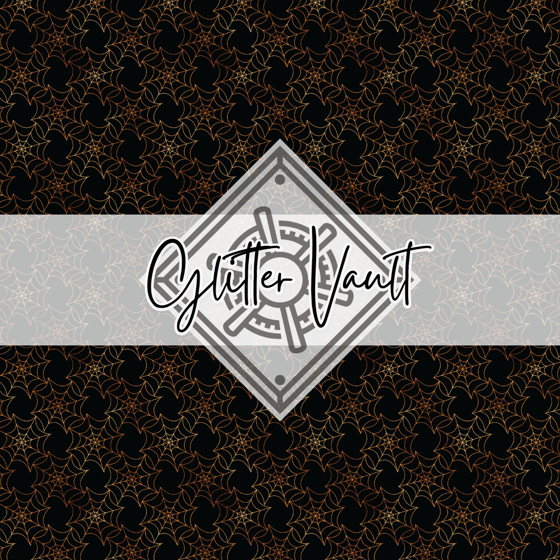 #3302 - Black + Copper Web Vinyl Print