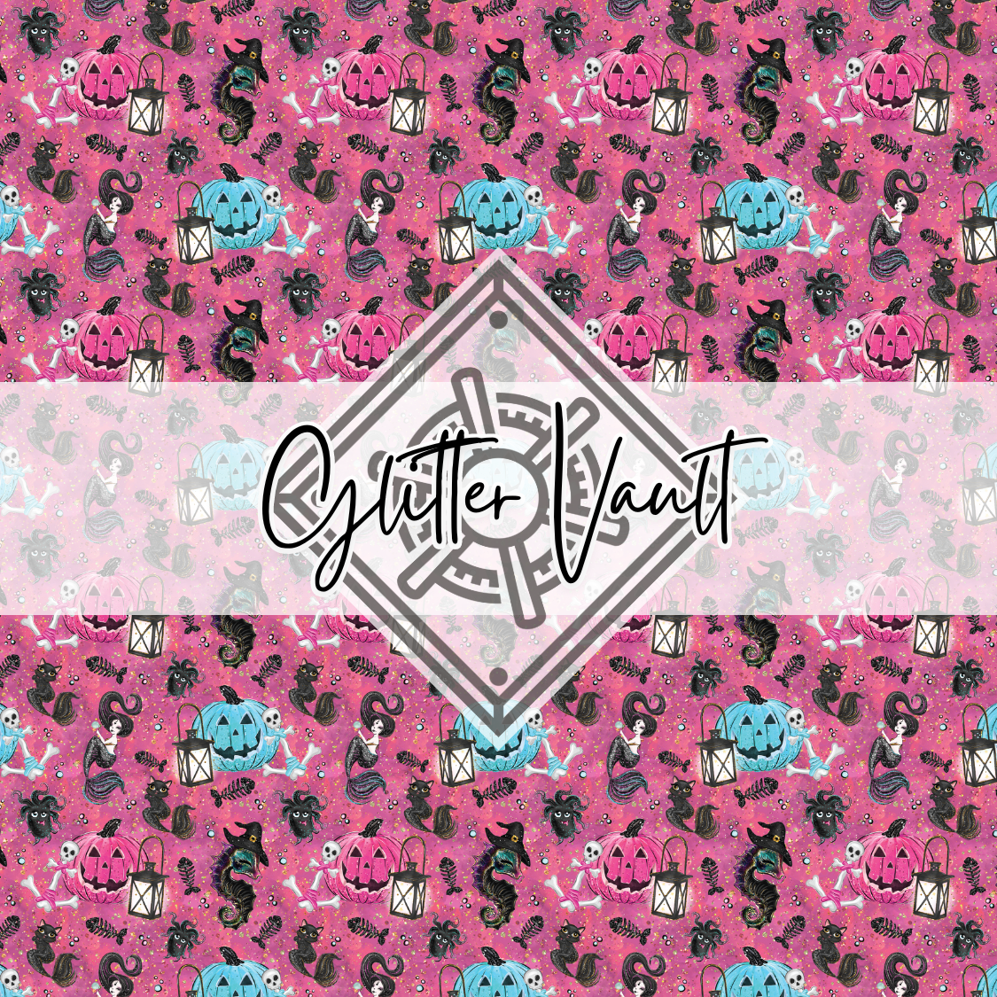 #3319 - Pink Under The Sea Evil Vinyl Print