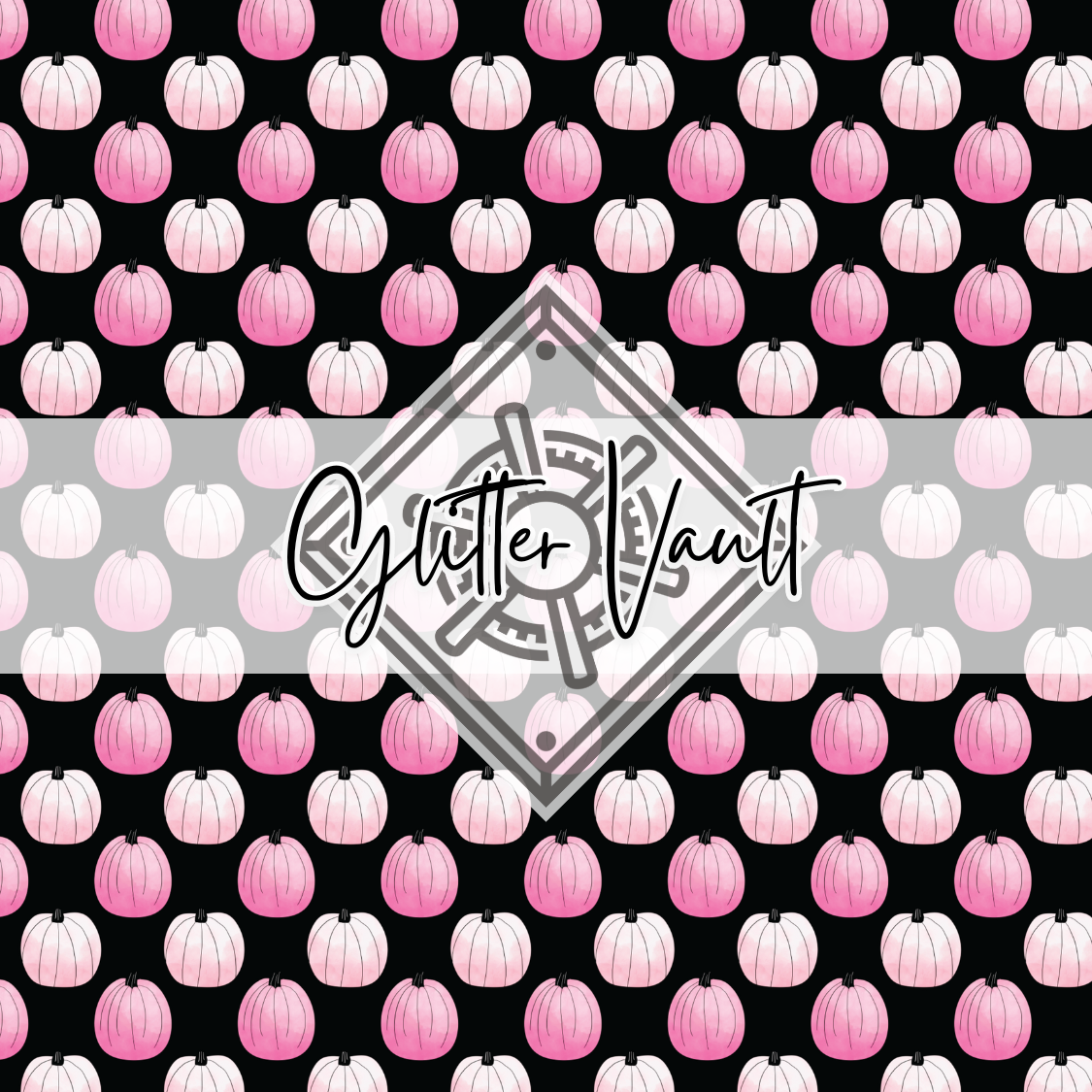 #3320 - Pink Pumpkin + Black Vinyl Print