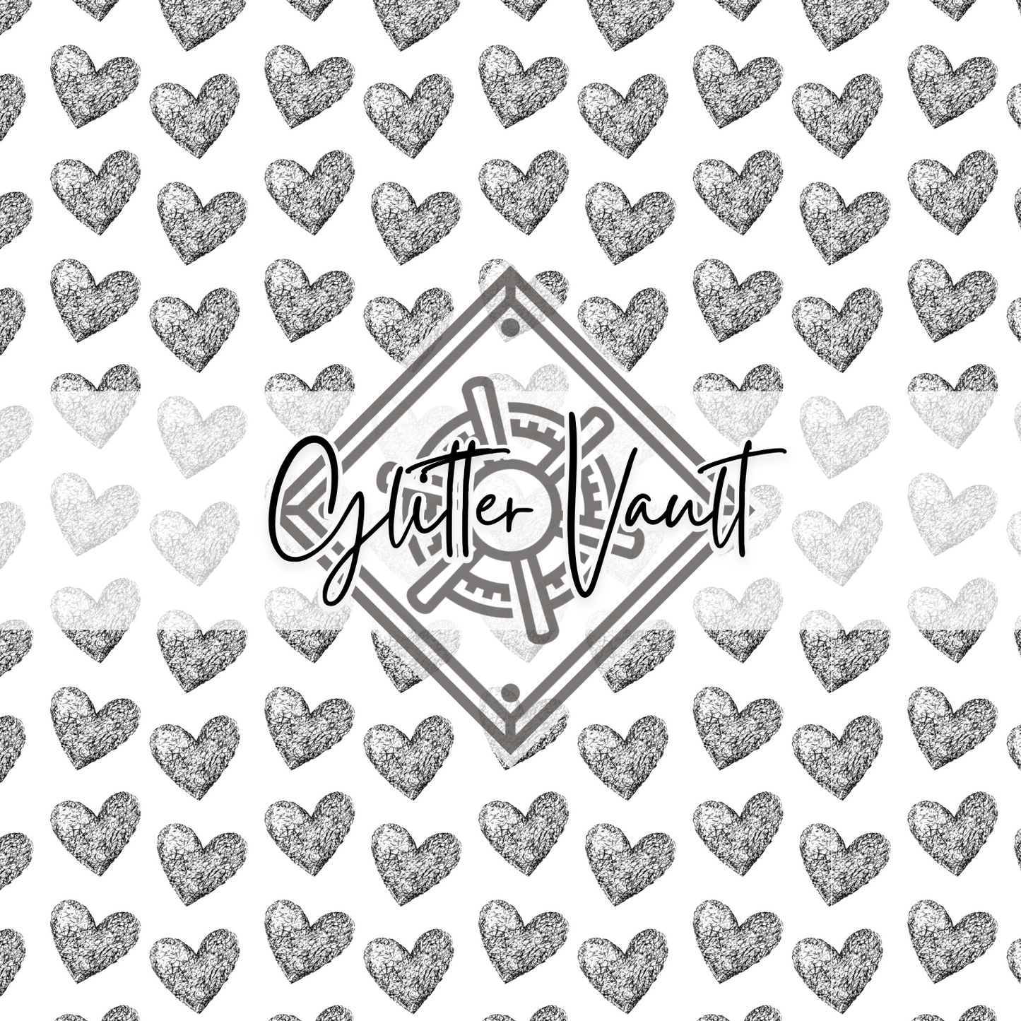 #3431 - Mono Heart Vinyl Print