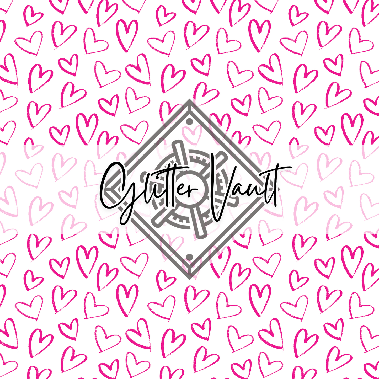 #3439 - Scribble Heart Vinyl Print