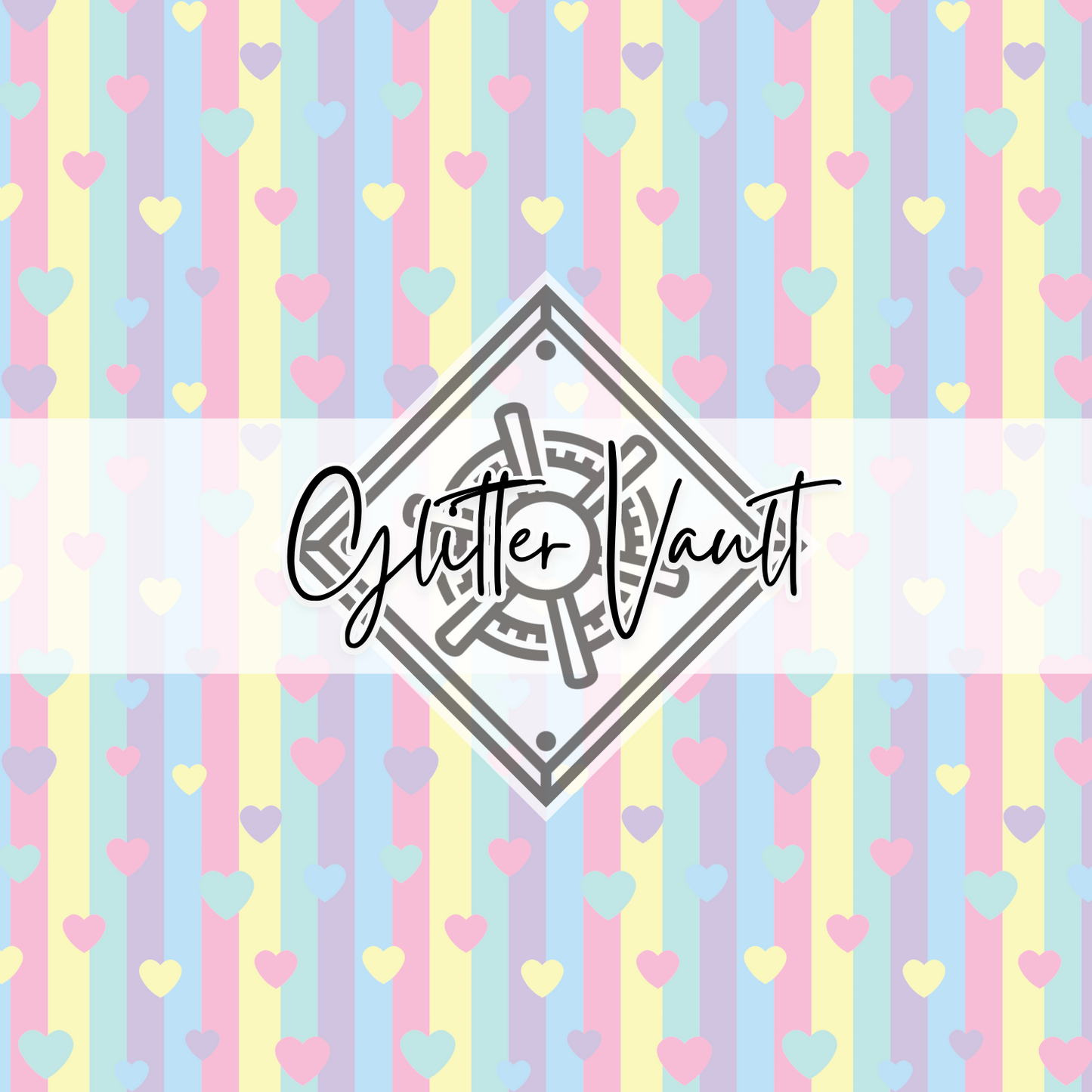 #3440 - Rainbow Heart Vinyl Print
