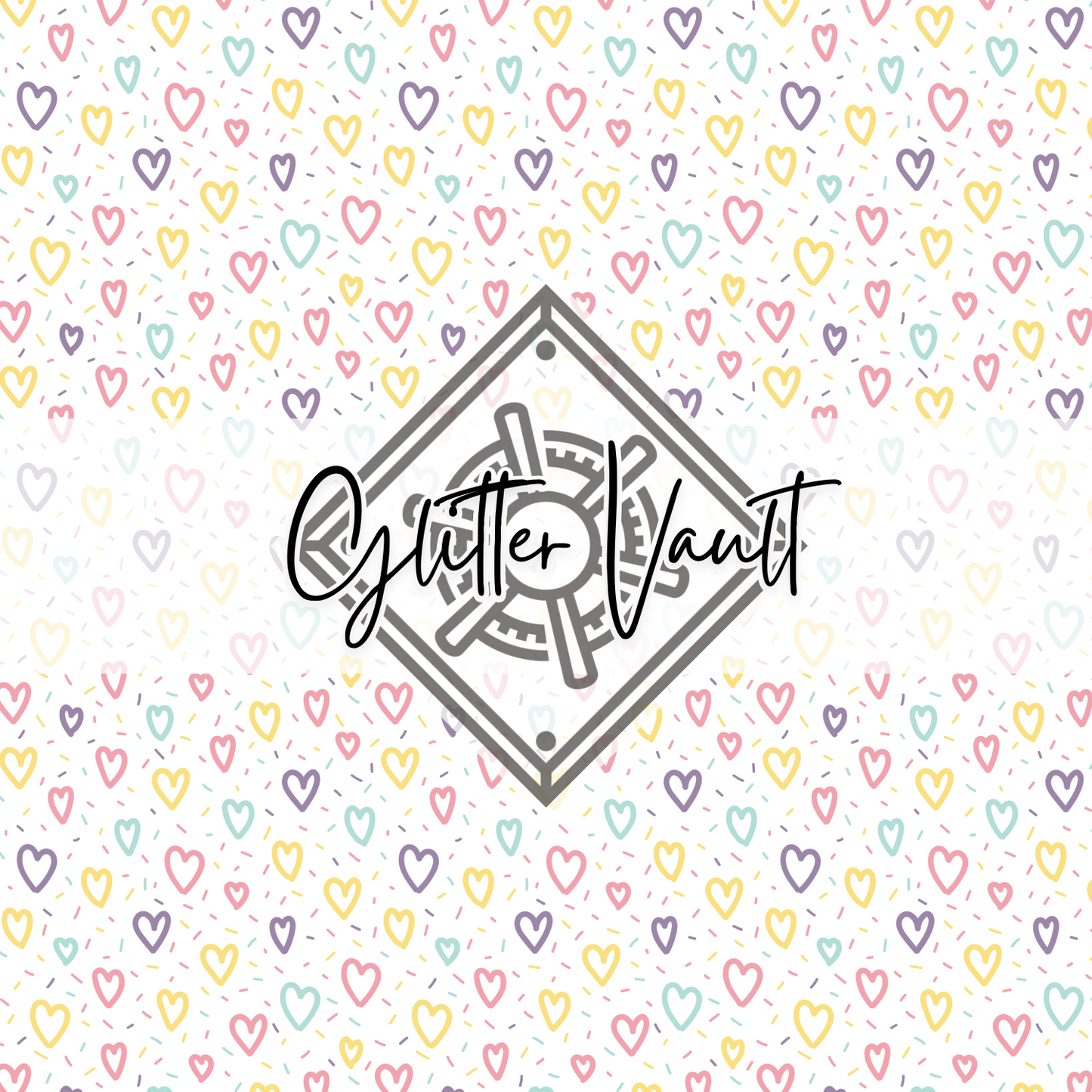#3446 - Rainbow Heart Vinyl Print