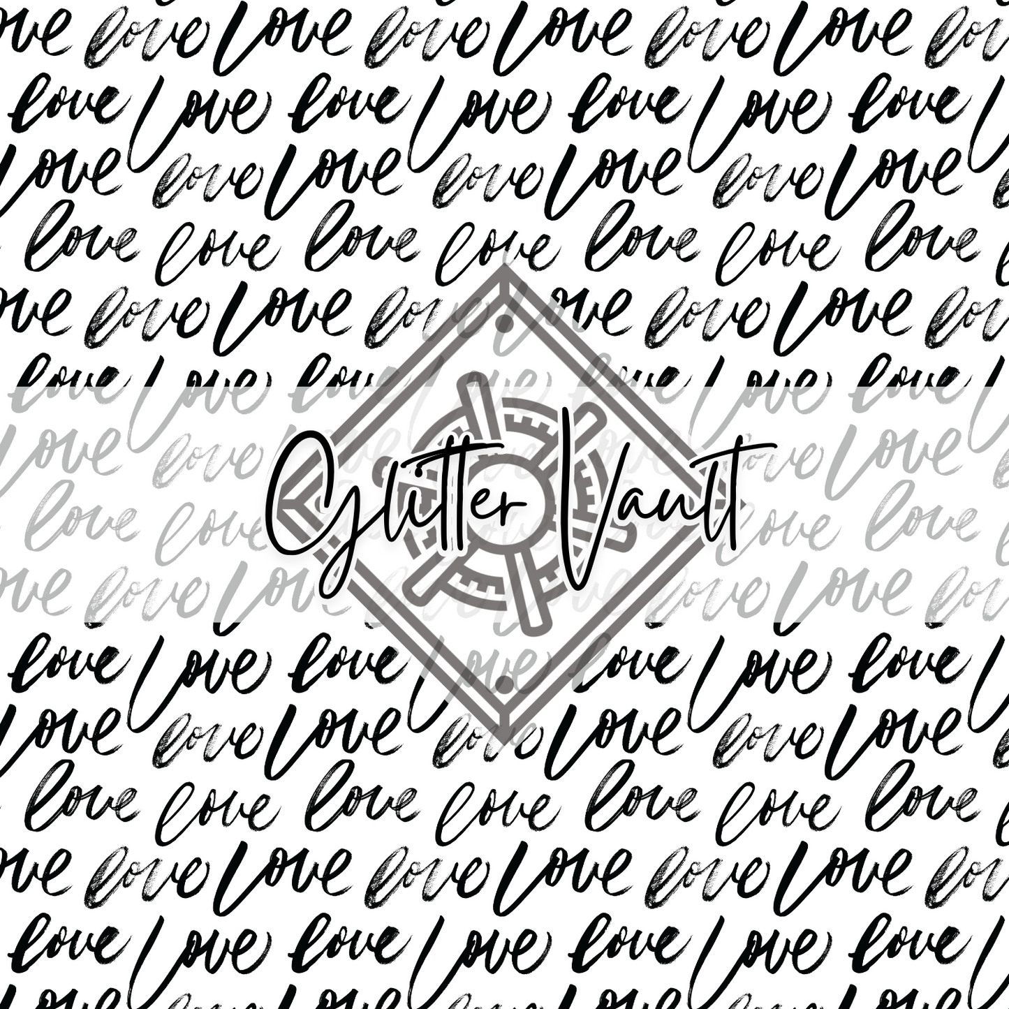 #3450 - Brushstroke Love Vinyl Print