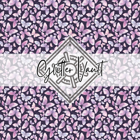 #4059 - Pastel Butterflies Vinyl Print - Small