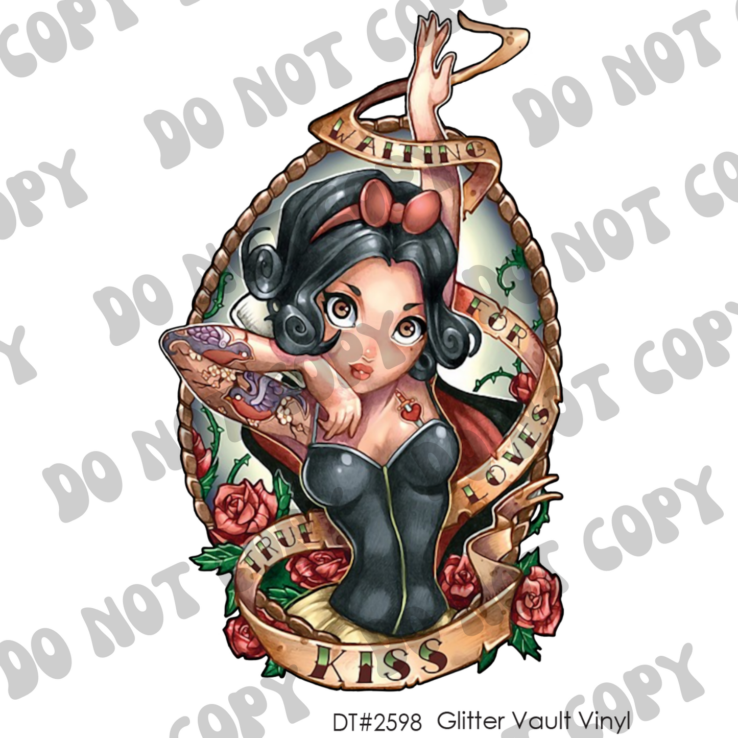 DT# 2598 - Snow White - Transparent Decal