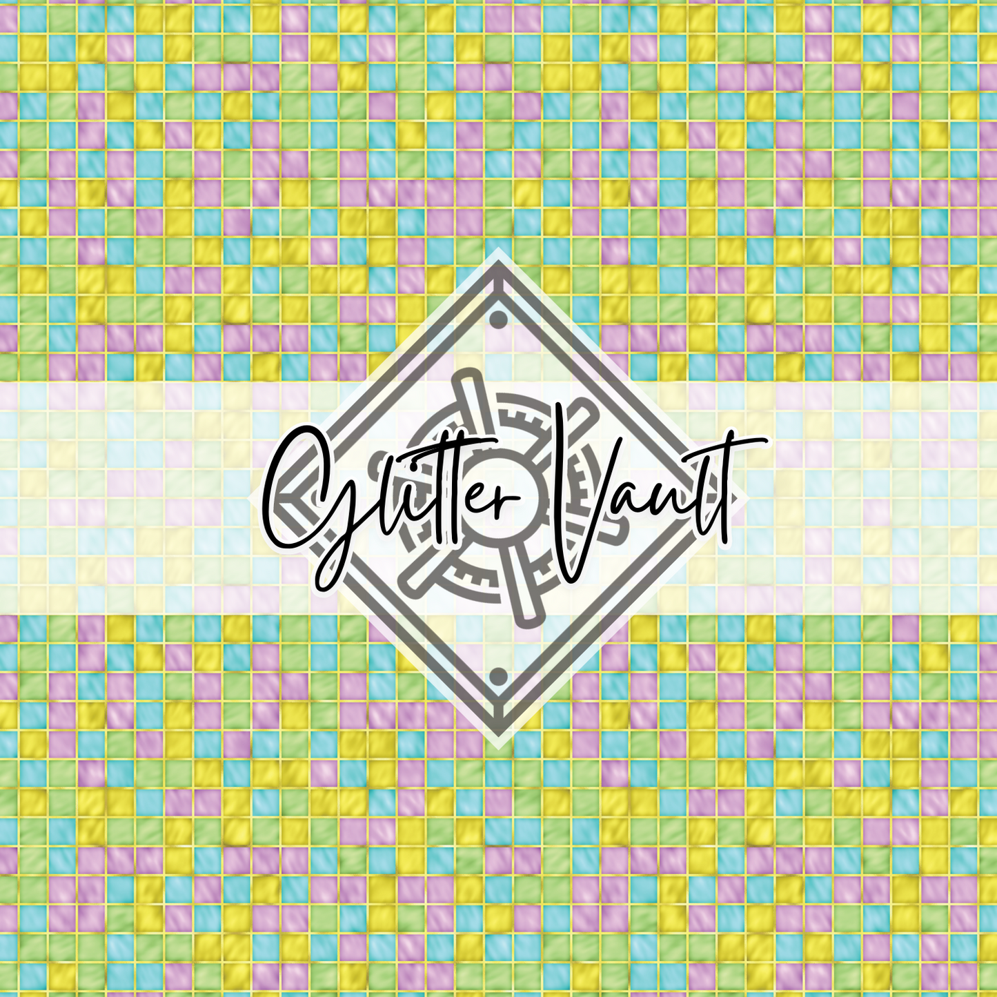 #5005 - Mosaic Tile Vinyl Print - Small