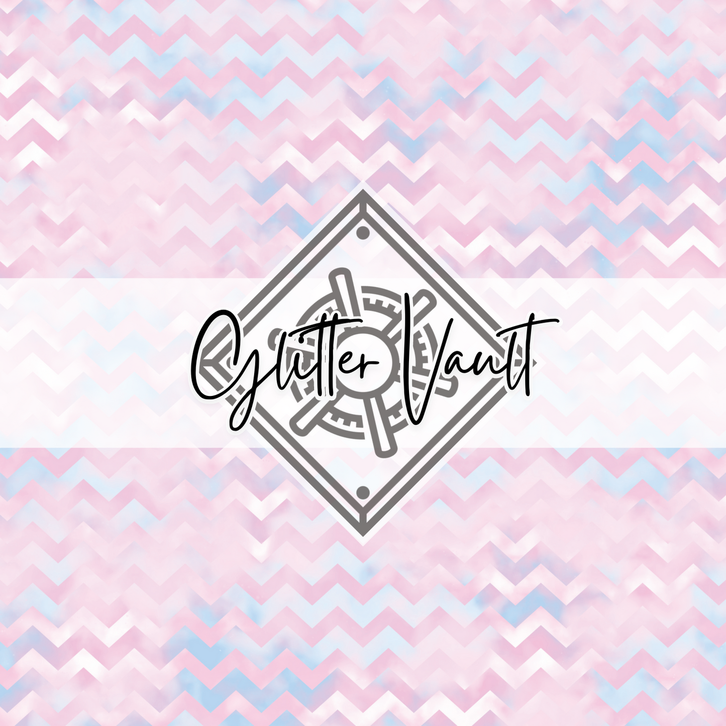 #5018 - Watercolour Chevron Vinyl Print