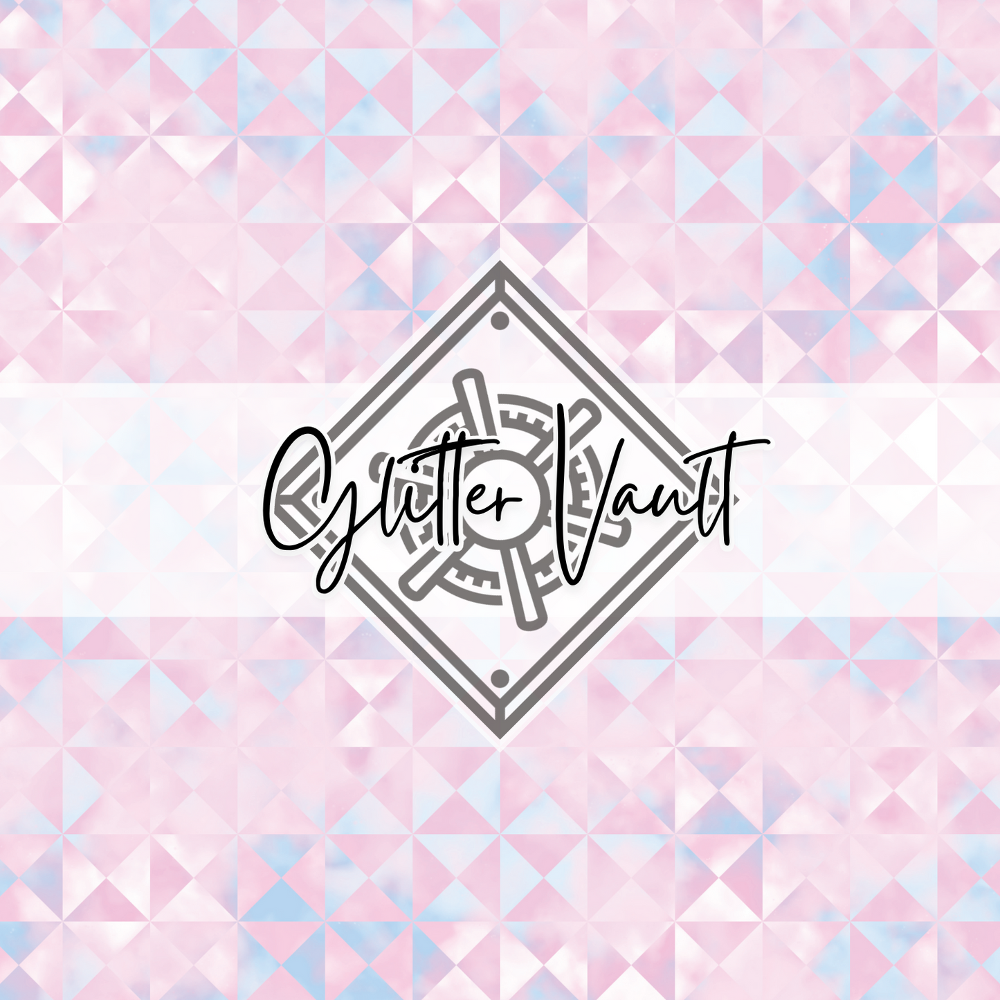 #5020 - Watercolour Triangles Vinyl Print