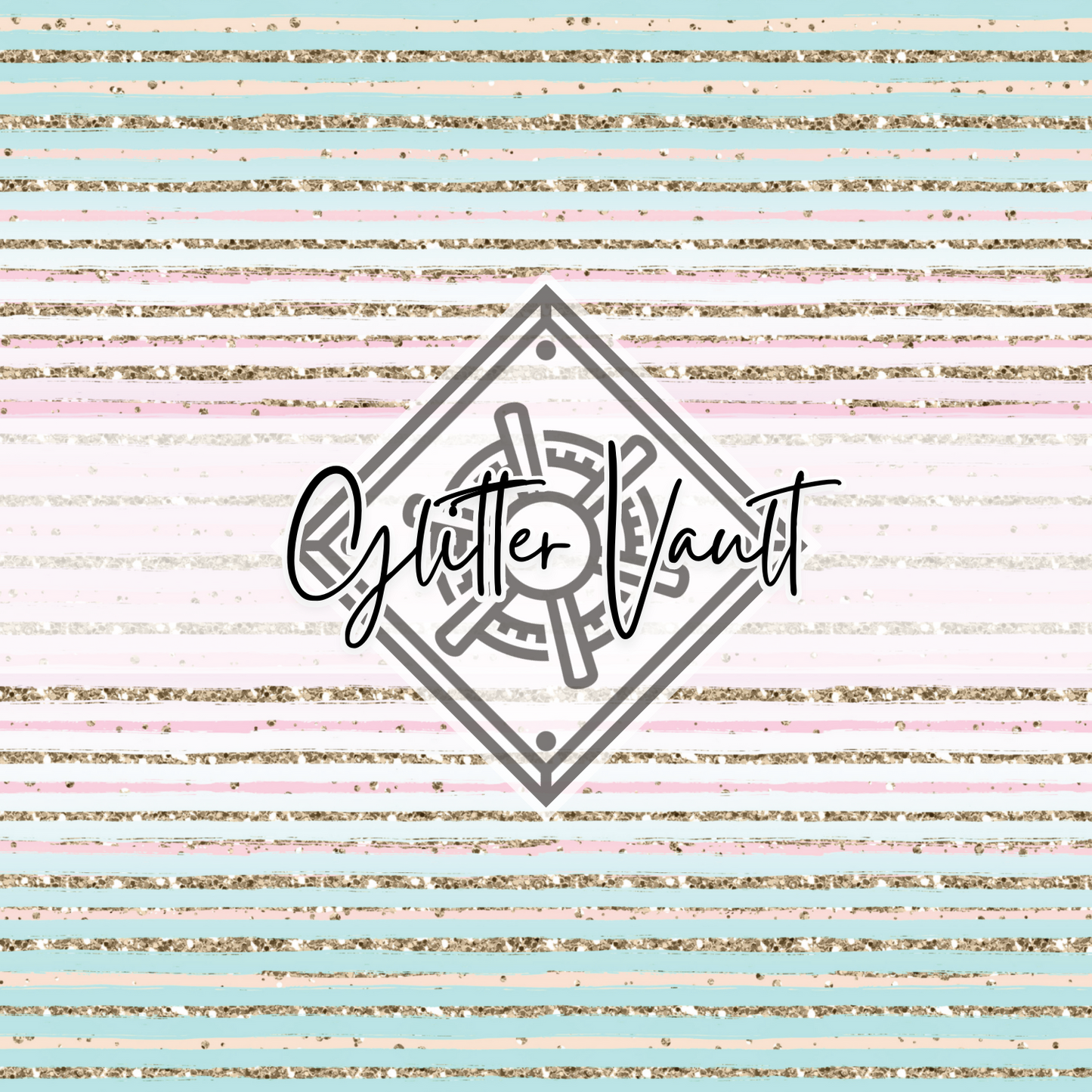 #5025 - Watercolour Stripes Vinyl Print - Large