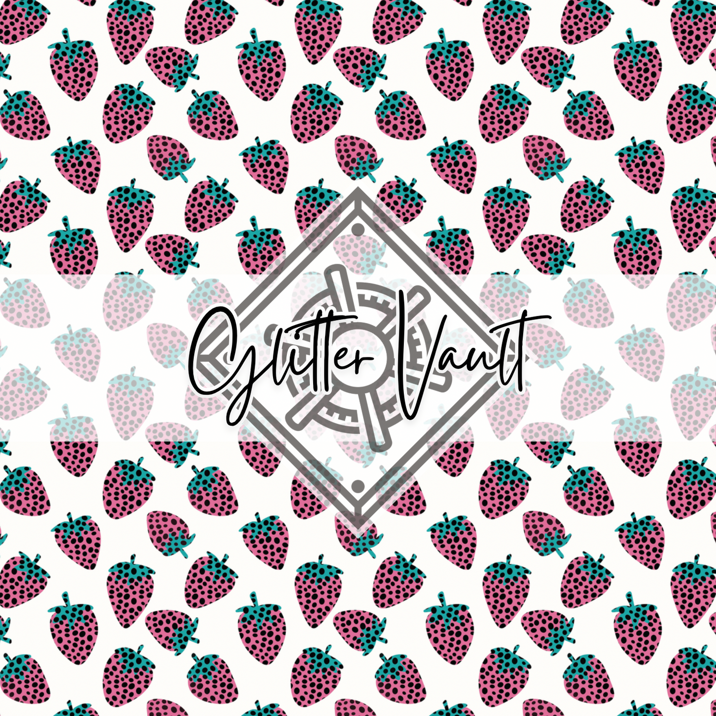 #7257 - Strawberry Patch Vinyl Print
