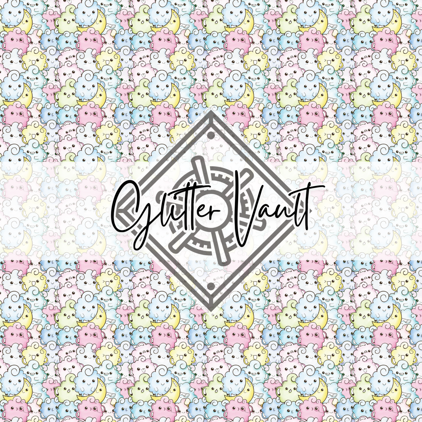 #7184 - Kawaii Cloud Vinyl Print