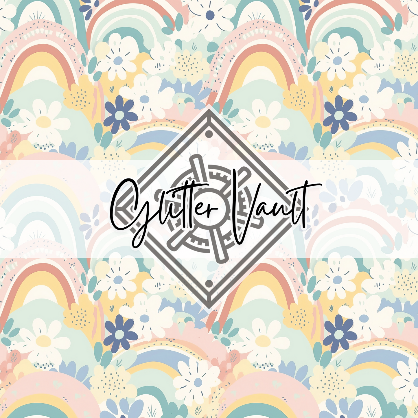 #7209 - Pastel Doodles Vinyl Print