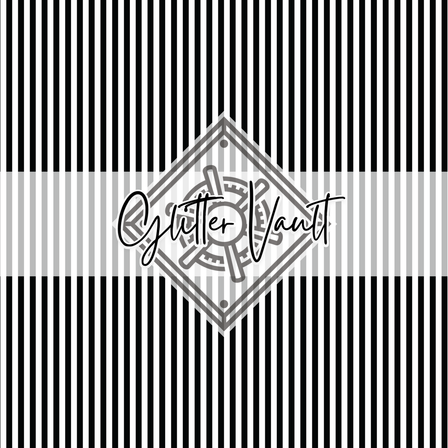 #7214 - Black + White Stripes Vinyl Print
