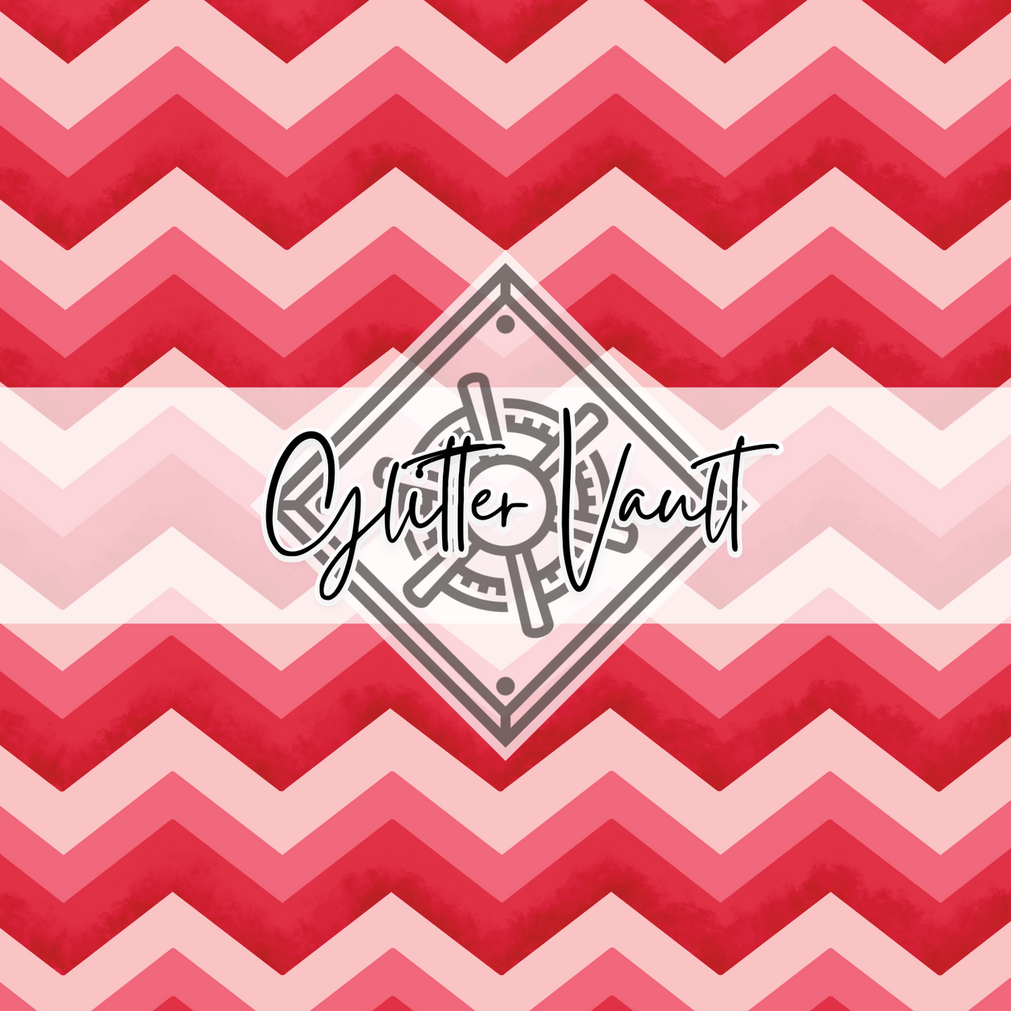 #7224 - Watermelon Flesh Chevron Vinyl Print