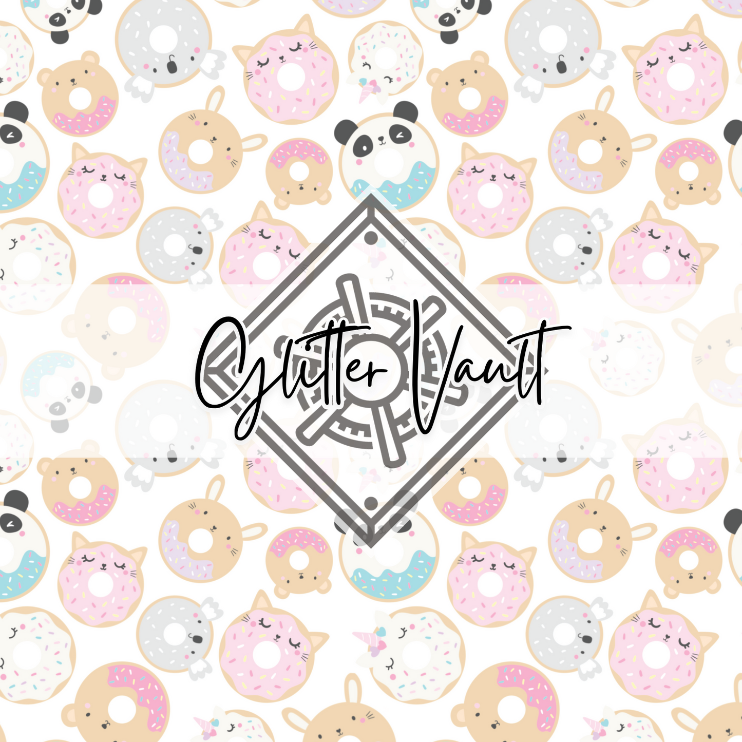 #7234 - Doughnutty - White - Vinyl Print
