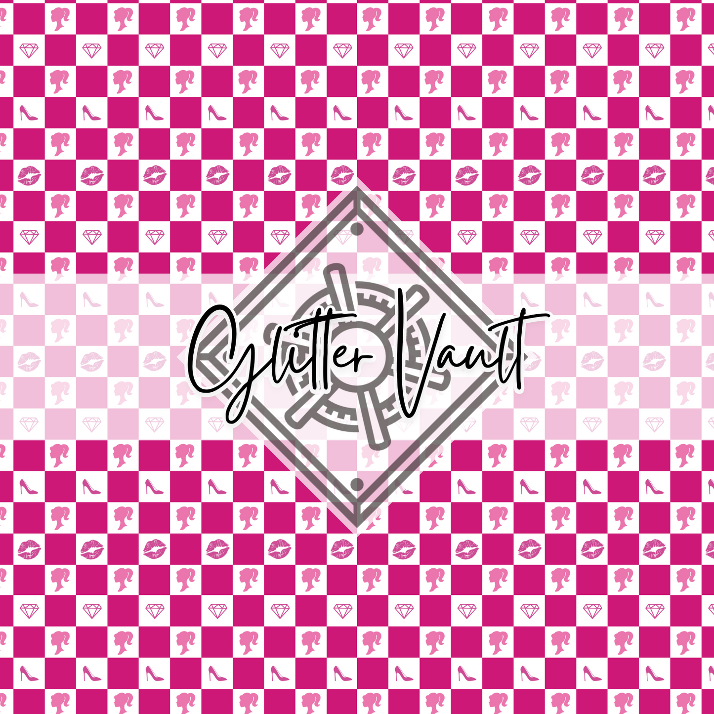 #7237 - Barbie Land - Hot Pink - Vinyl Print