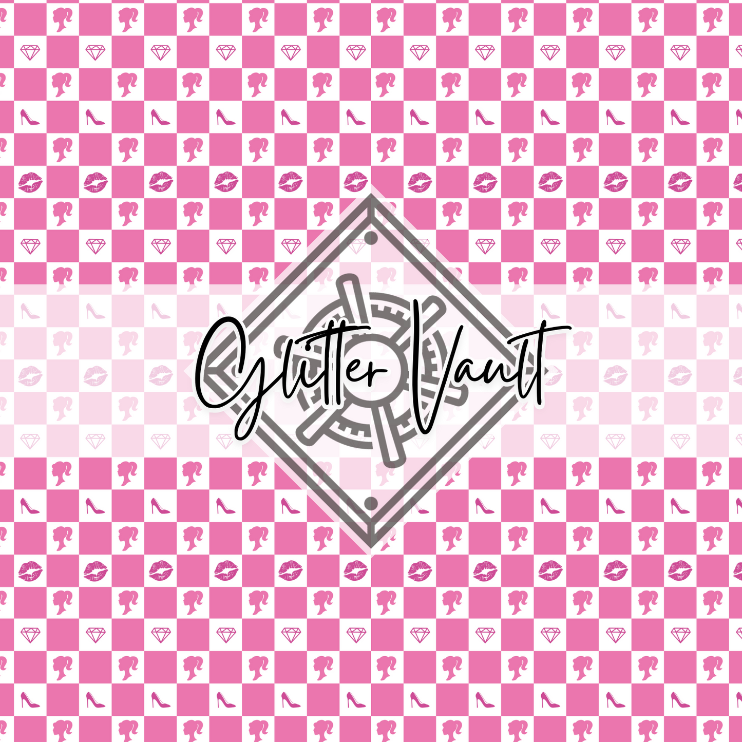 #7238 - Barbie Land - Mid Pink - Vinyl Print