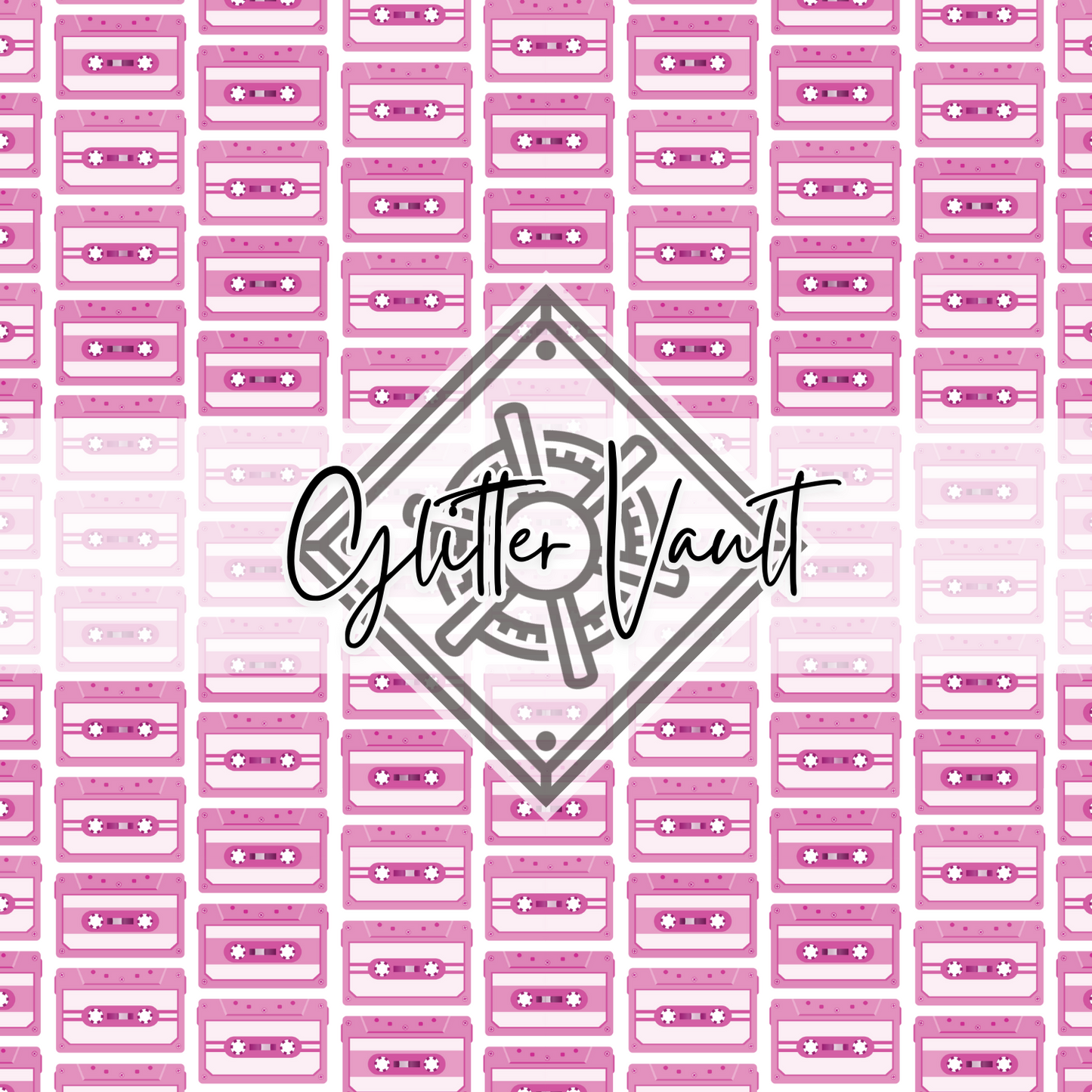 #7240 - Mix Tape - Pink - Vinyl Print