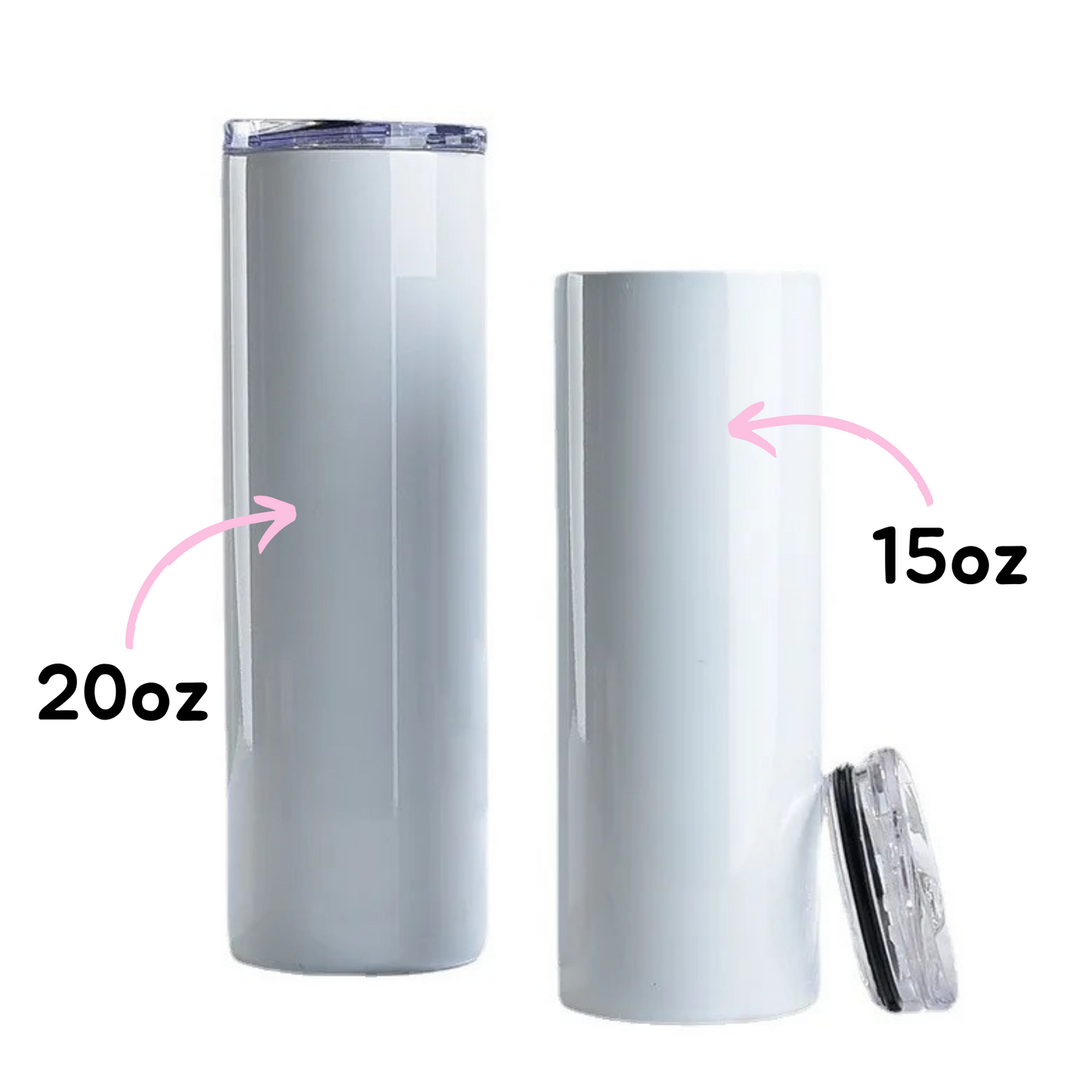 20oz Flat edge sublimation tumbler