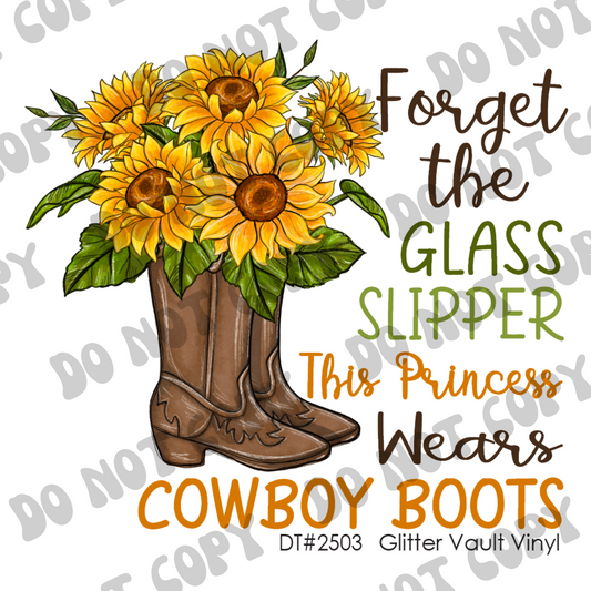 DT# 2503 - Forget The Glass Slipper - Transparent Decal