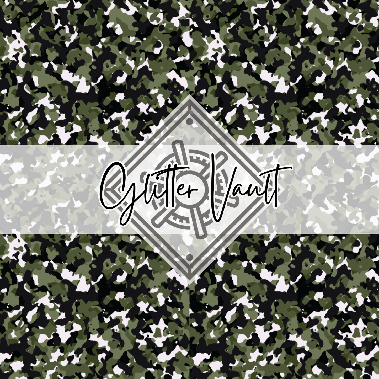 #9009 - Green/Black Camo Vinyl Print