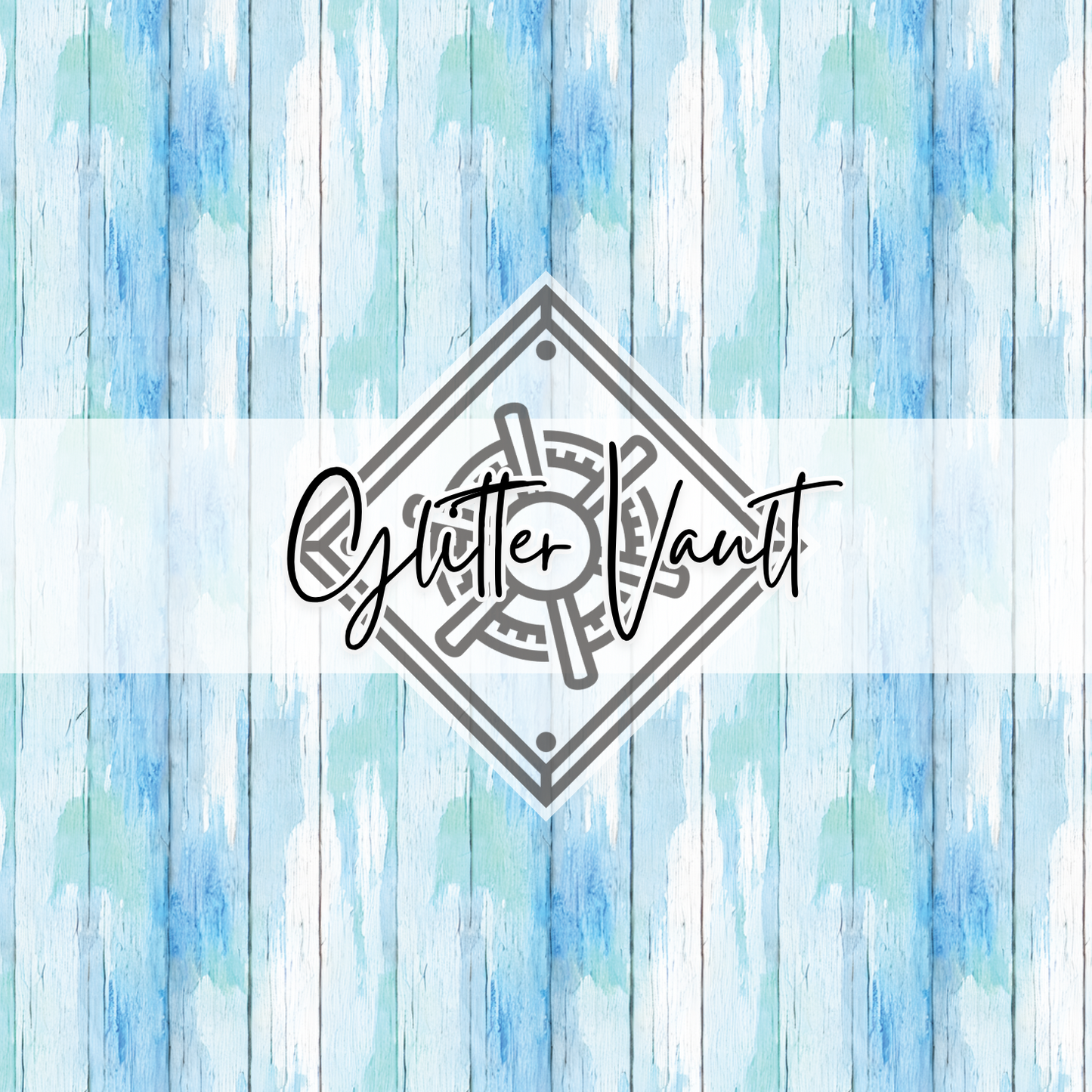 #9010 - Blue Rustic Wood Vinyl Print