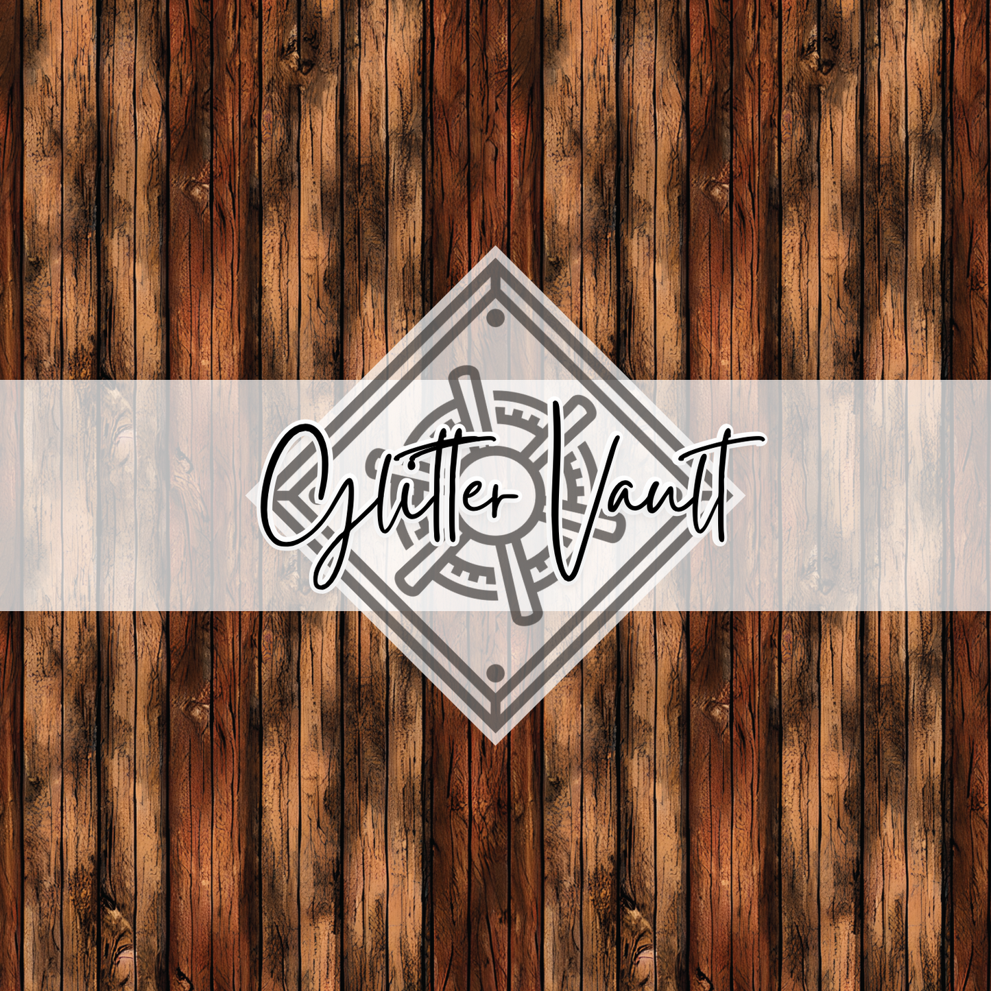 #9016 - Dark Wood Vinyl Print - Large