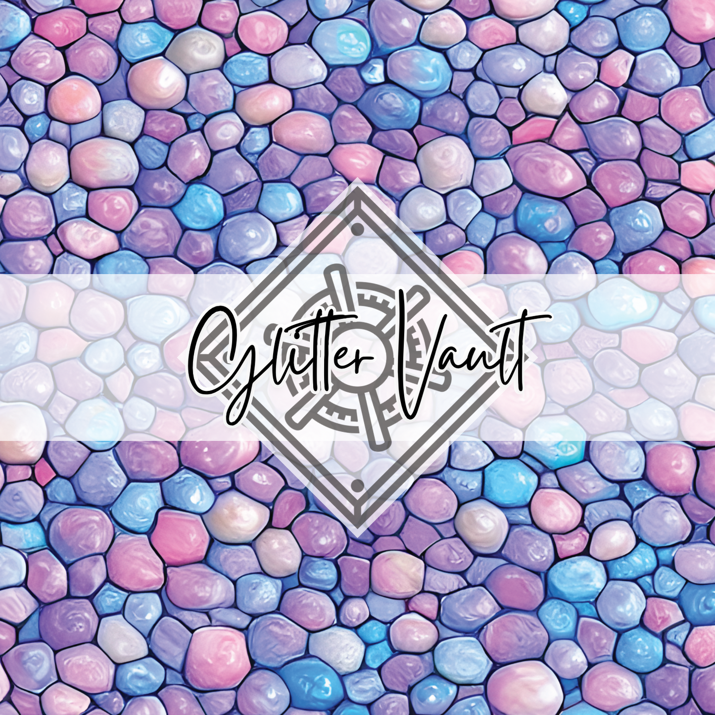 #9018 - Rainbow Pebbles Vinyl Print