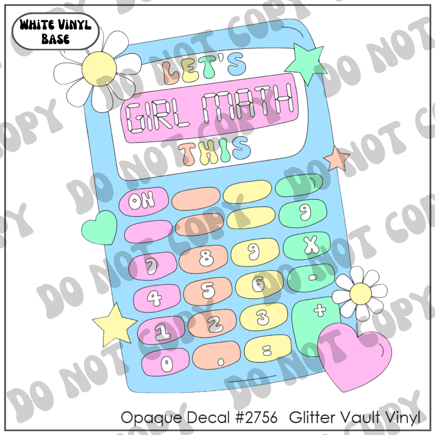 D# 2756 - Girl Math - Opaque Decal