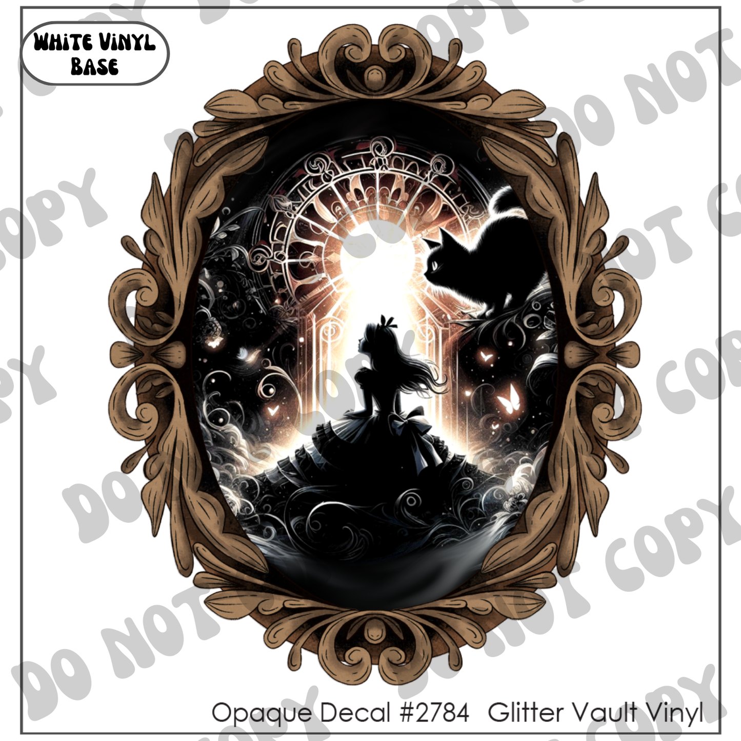 D# 2784 - Alice’s Clock - Opaque Decal - Light Frame