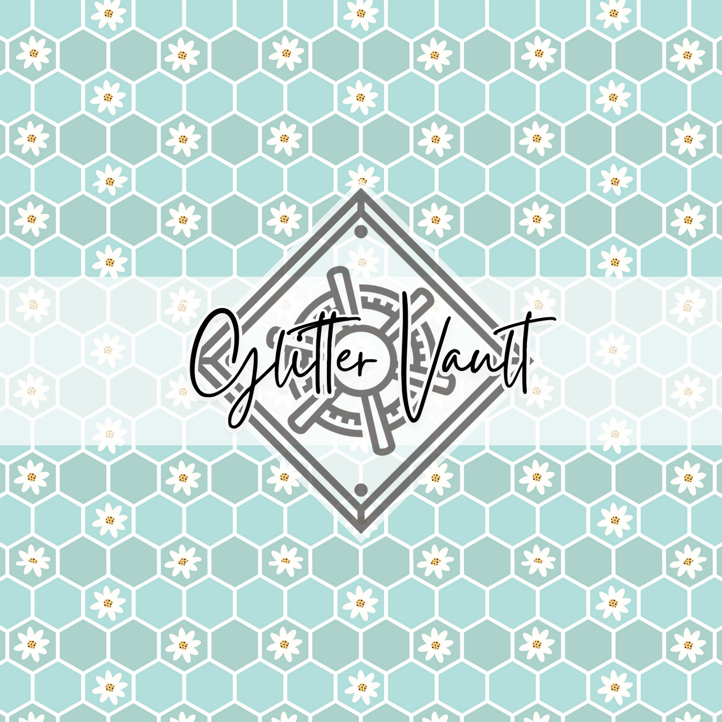 #1029 - Honeycomb Daisy Vinyl Print