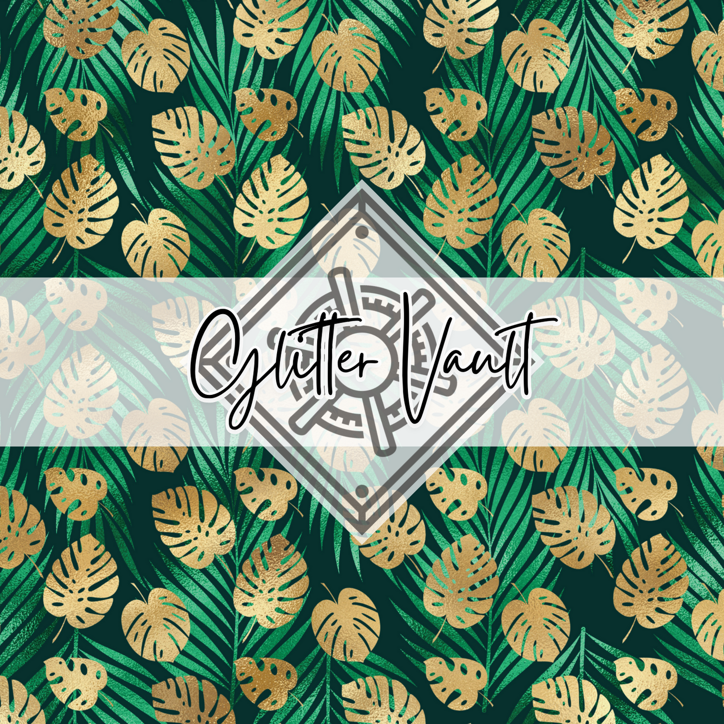 #1048 - Tropical Greens Vinyl Print
