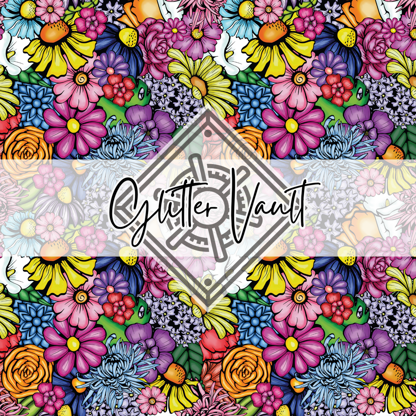 #1052 - Floral Vinyl Print