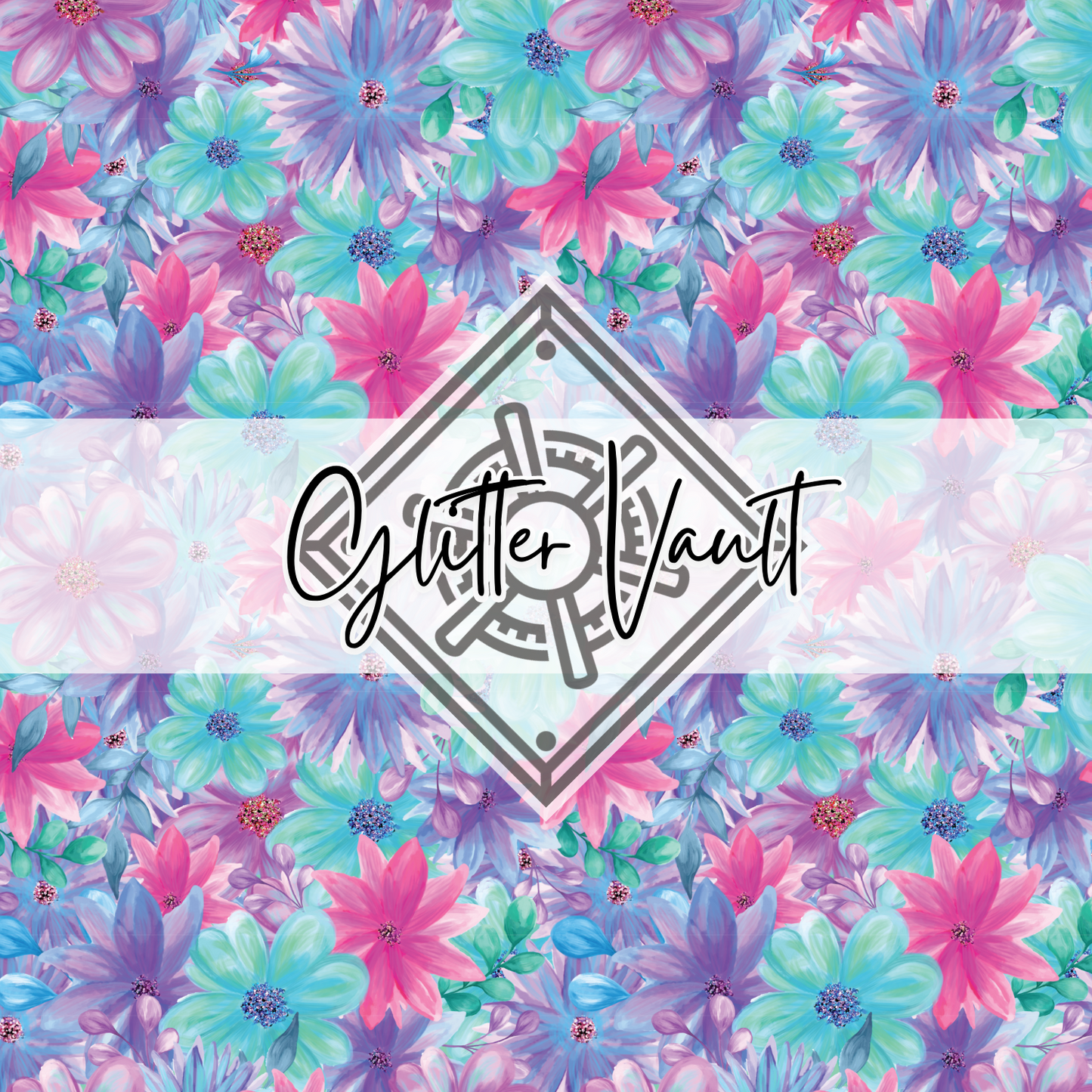#1066 - Watercolour Floral Vinyl Print - Small