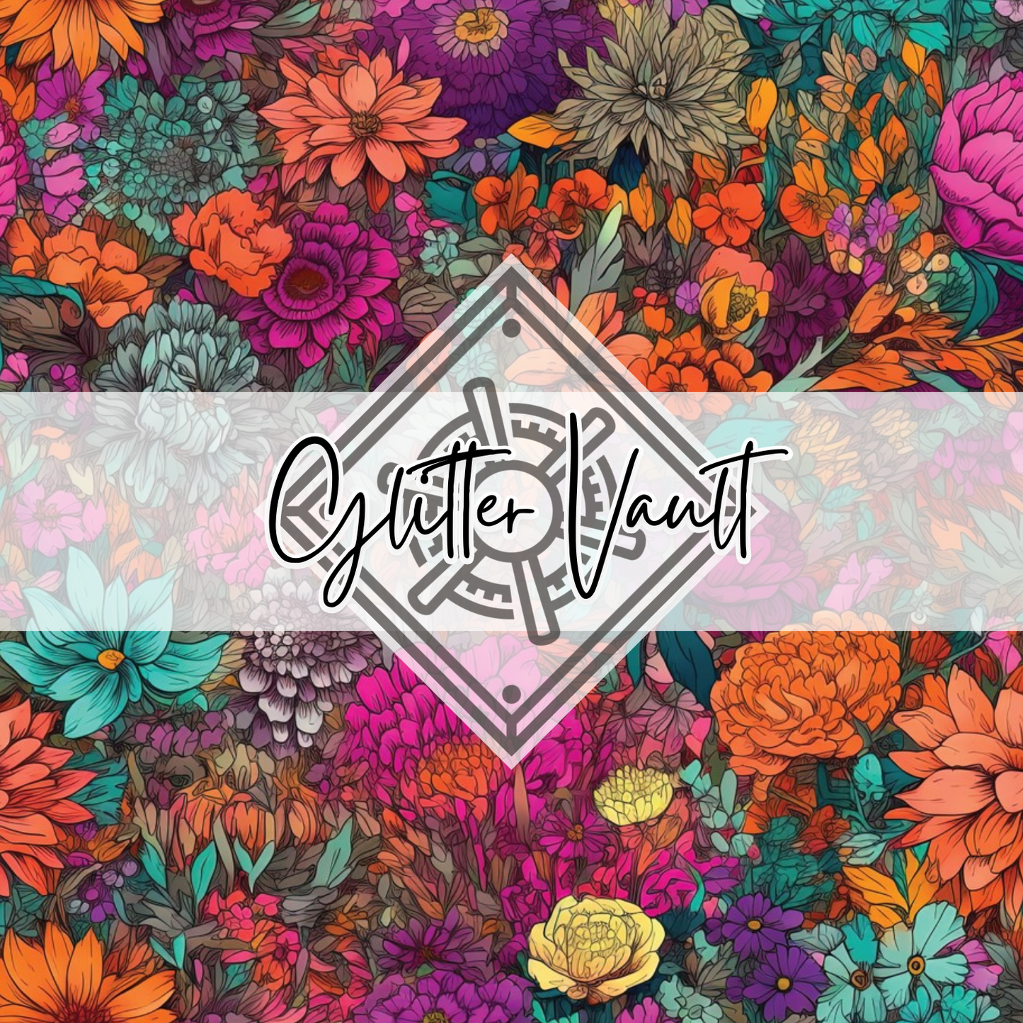 #1076 - Vibrant Garden Vinyl Print